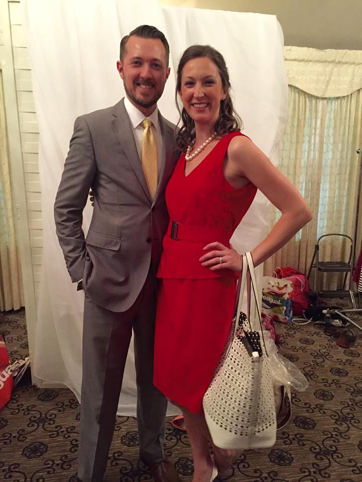 Chris and Jessica Forster at the Farmington Exchange Club Charity Fashion Show.