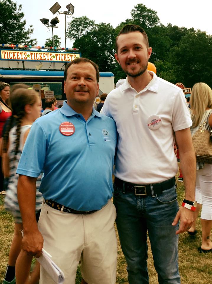 Chris with State Senate candidate Mark Merritt